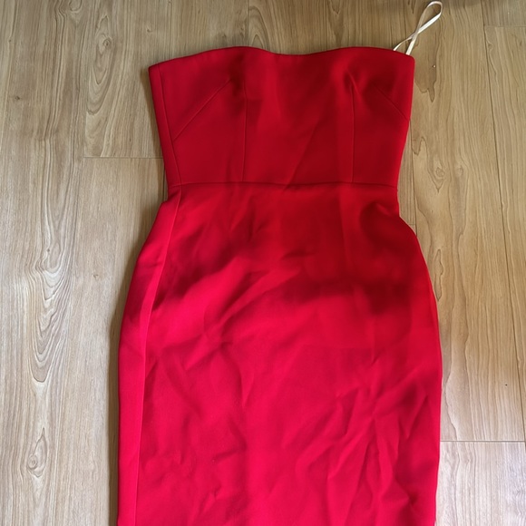Callan strapless crepe midi dress - Picture 2 of 6